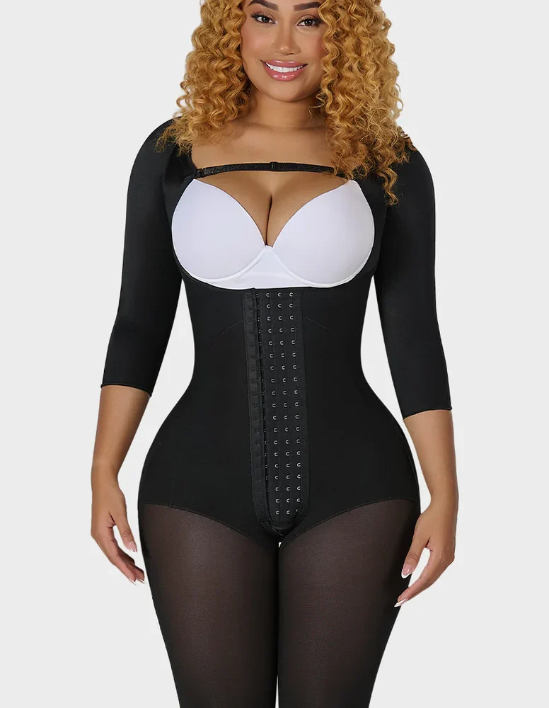 Faja tipo reloj de arena con mangas F-00474